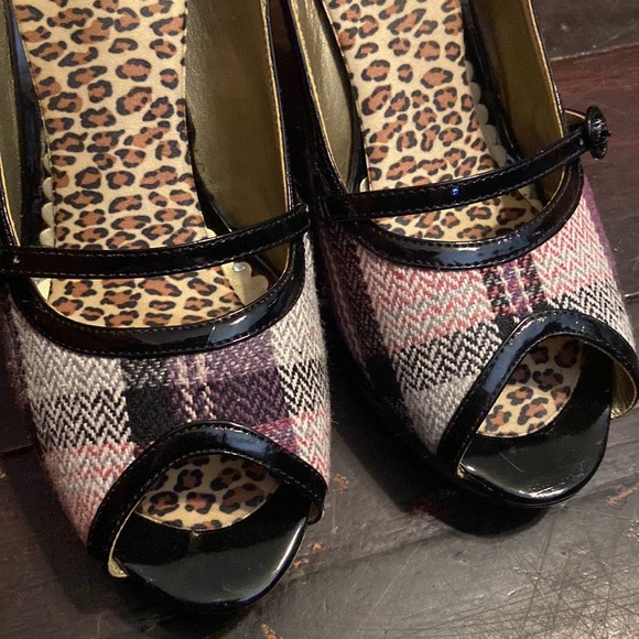 Madden Girl - Purple Mutli peep toe platform heels - Picture 2 of 13